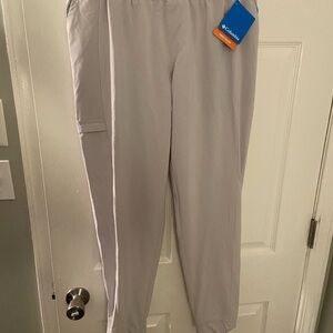 Columbia light Gray joggers for Hiking Comfort